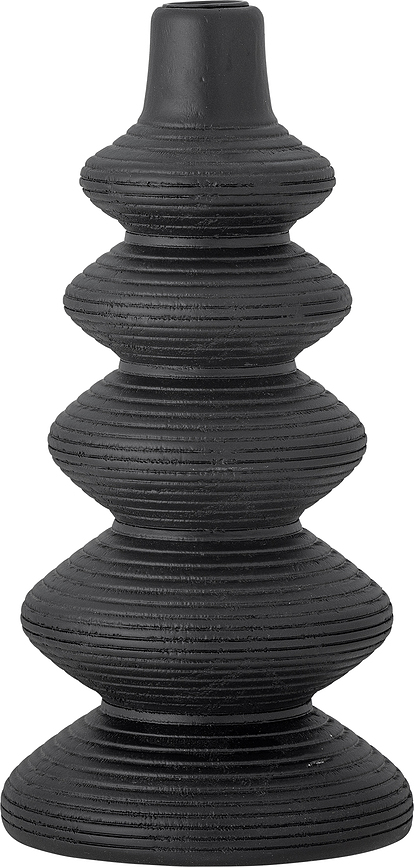 Candelabro para vela clásica Ari, 27,5 cm, negro