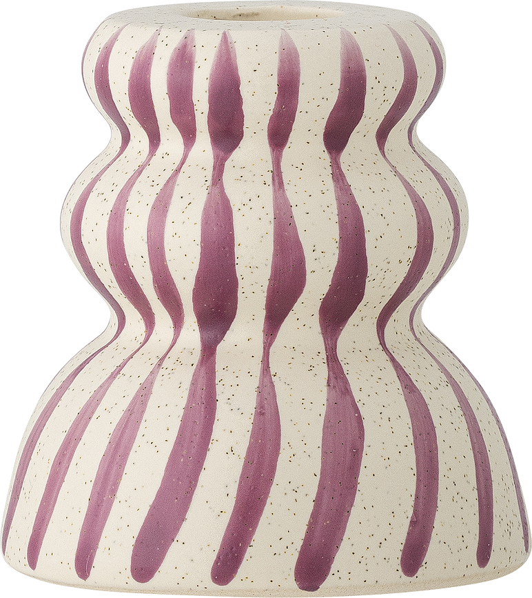 Candelabro para vela clásica Gabin, violeta