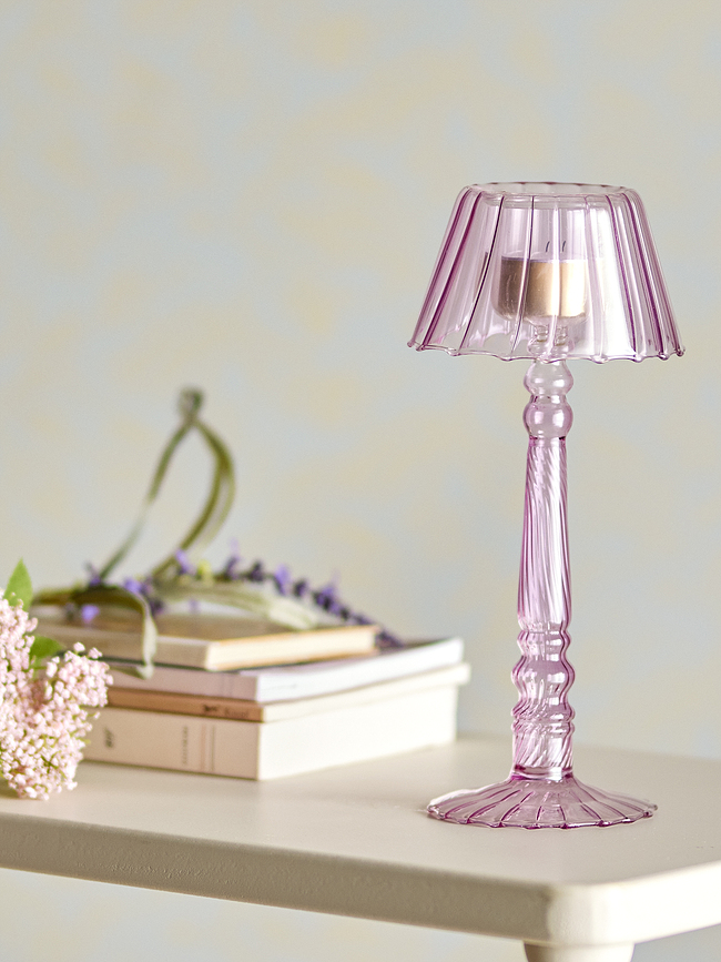 Portavelas para velas de té Cisco, 23,5 cm, verde