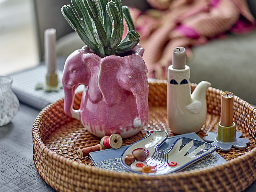 Candelabro Trudy, blanco