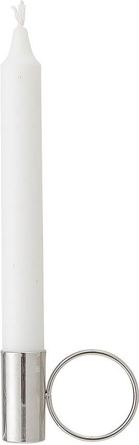 Candelero para vela clásica Bloomingville, plateado, con asa