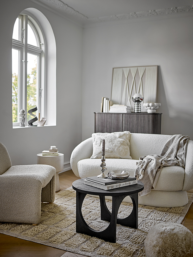 Canelli Coussin Décoratif, 50 x 50 cm, crème