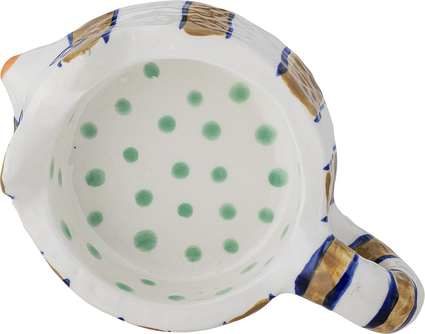 Caty Bougeoirs pour bougies classiques, blancs et bleus, Lot de 2