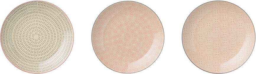 Cecile Assiettes plates, Lot de 3