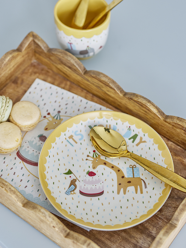 Celebrate Assiette Enfant 16 cm, jaune