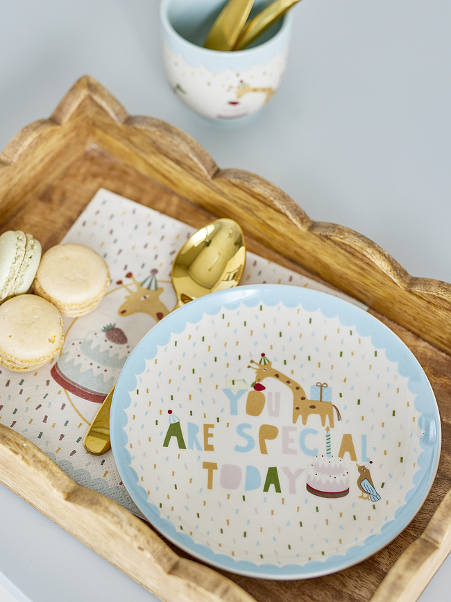 Celebrate Assiette Enfant 16 cm, jaune