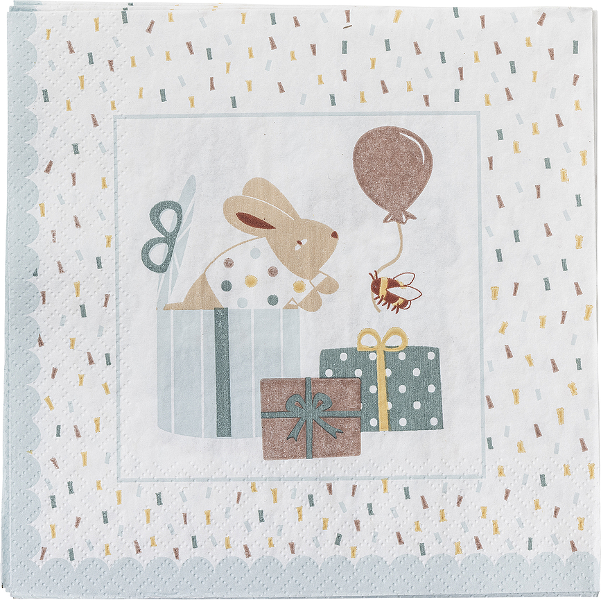 Celebrate Papirnate serviete, 33 x 33 cm, modre, 20 kos