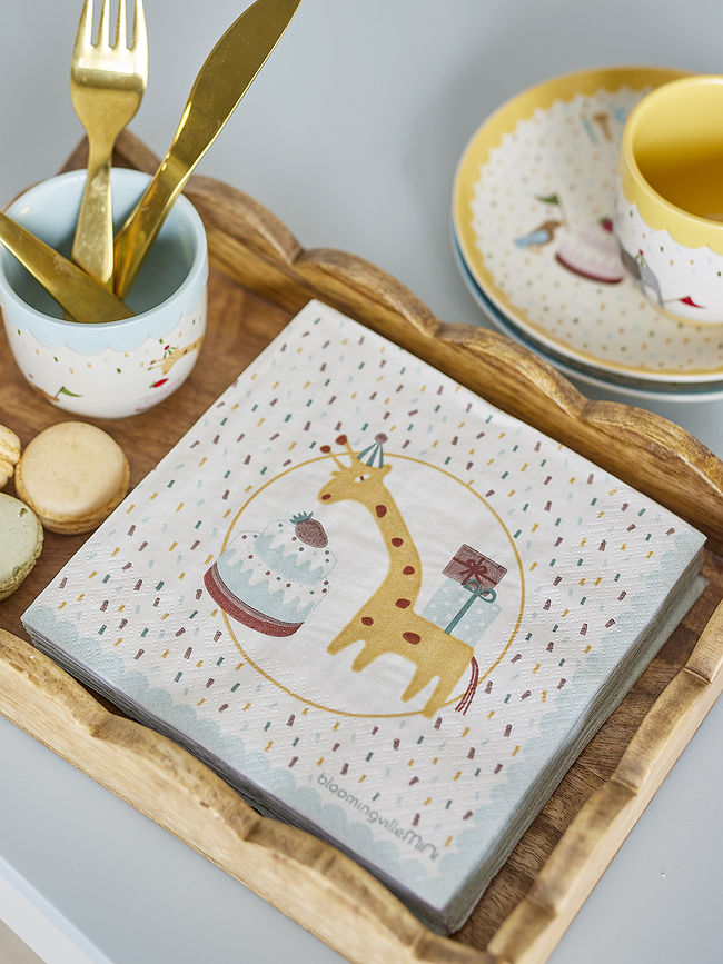 Celebrate Serviettes en Papier 33 x 33 cm, bleues, Lot de 20