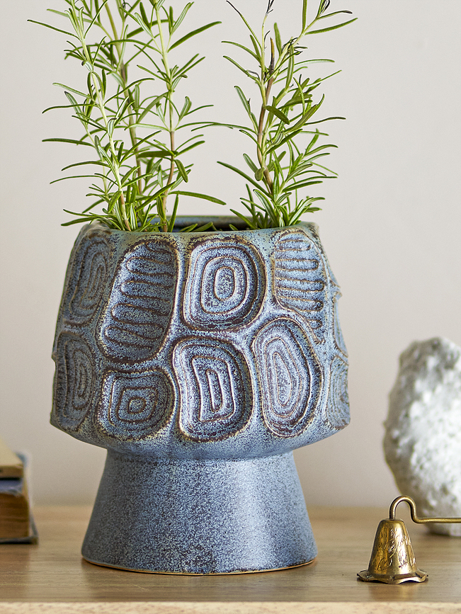 Clarke Cache-pot 18,5 cm, bleu