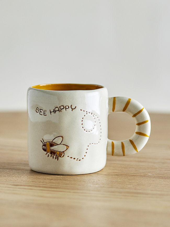 Cloudy Bee Happy Mug
