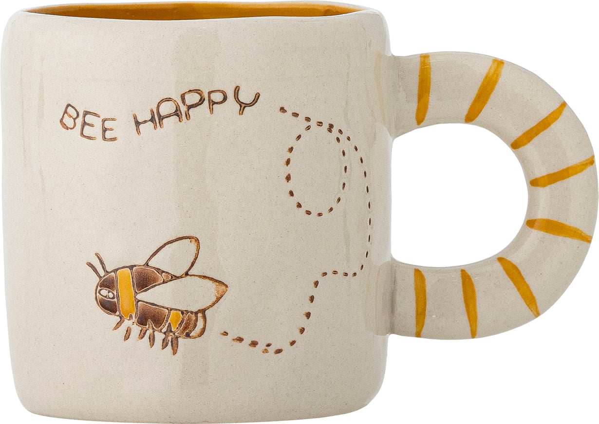 Cloudy Bee happy Tasse