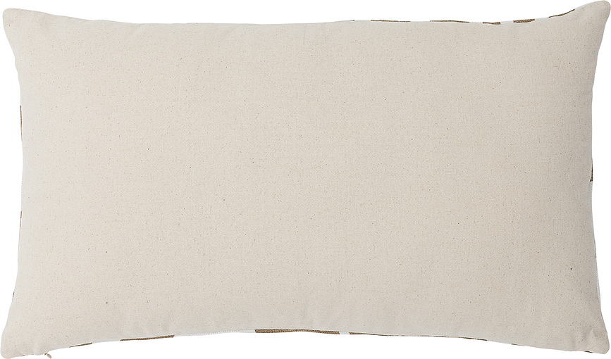 Cojín decorativo Aba, 35 x 60 cm, marrón-beige