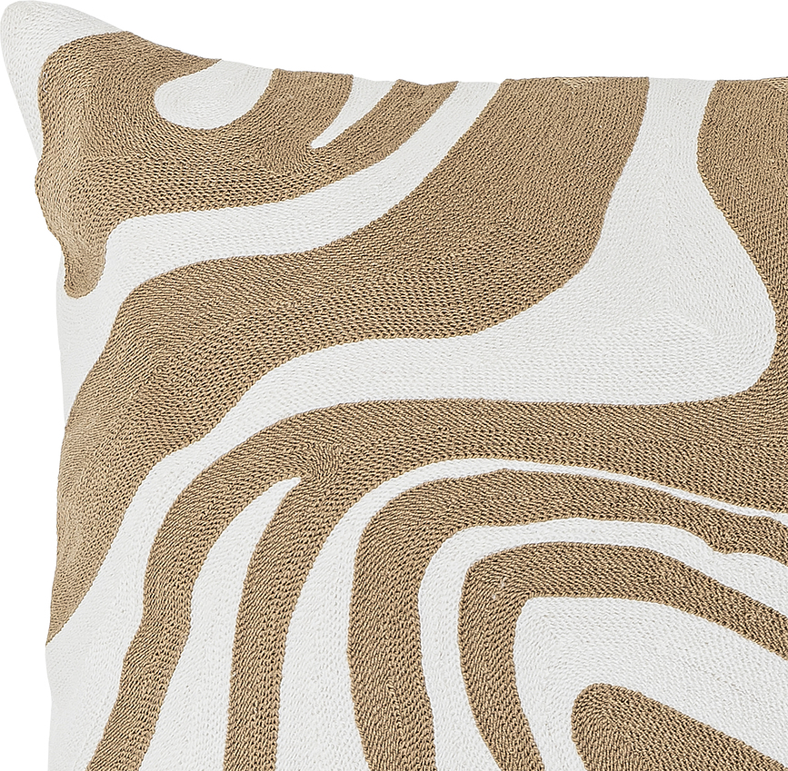 Cojín decorativo Aba, 35 x 60 cm, marrón-beige