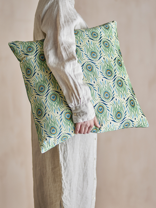 Cojín decorativo Adia, 50 x 50 cm, verde