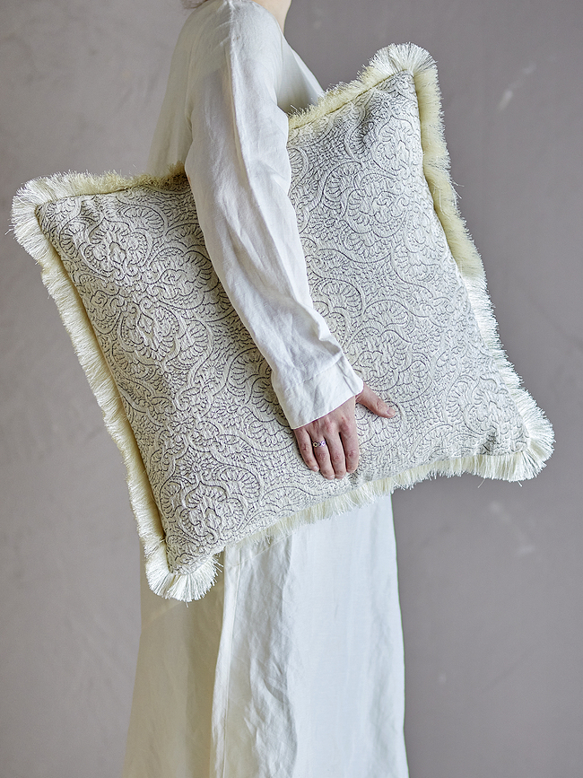 Cojín decorativo Cabrie, 50 x 50 cm, beige