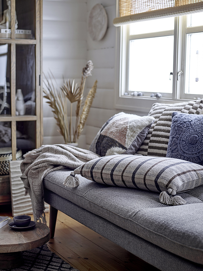 Cojín decorativo Ebna, de material reciclado, 40 x 60 cm