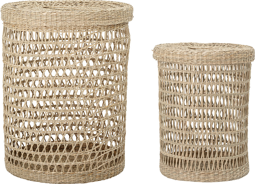 Connie Paniers de Rangement, jonc de mer, Lot de 2