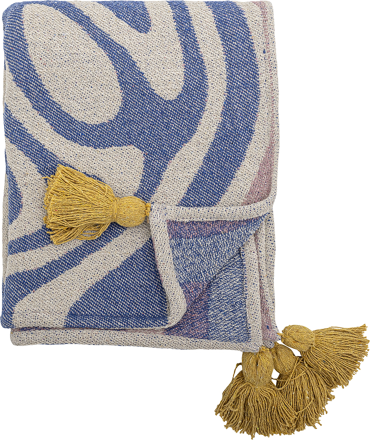 Couverture Arlie 130 x 160 cm, bleue