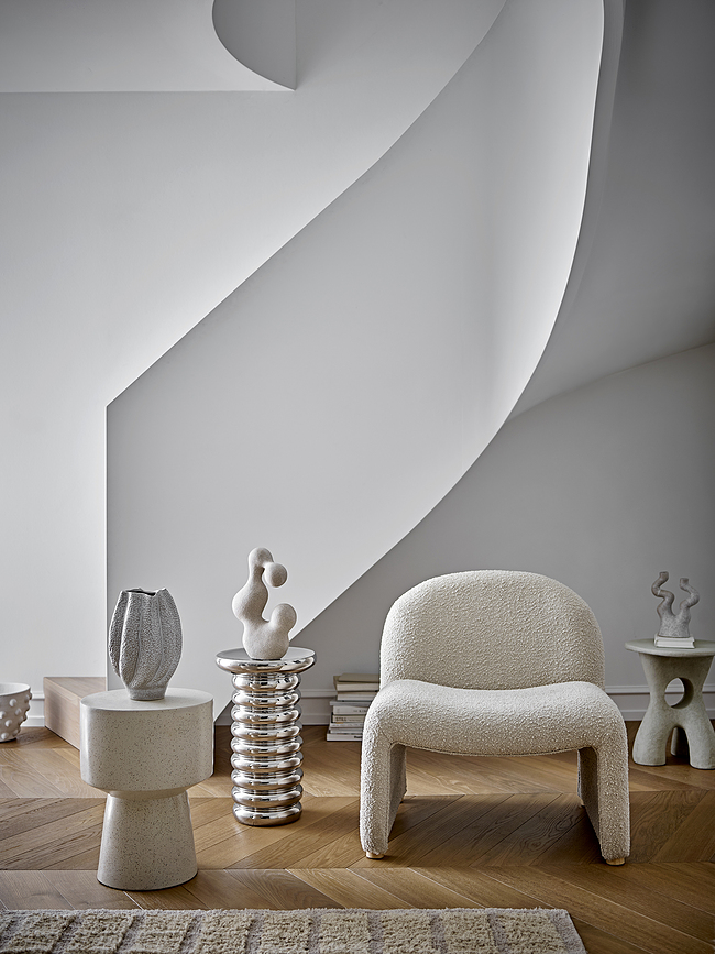 Cove Vase 28 cm, blanc