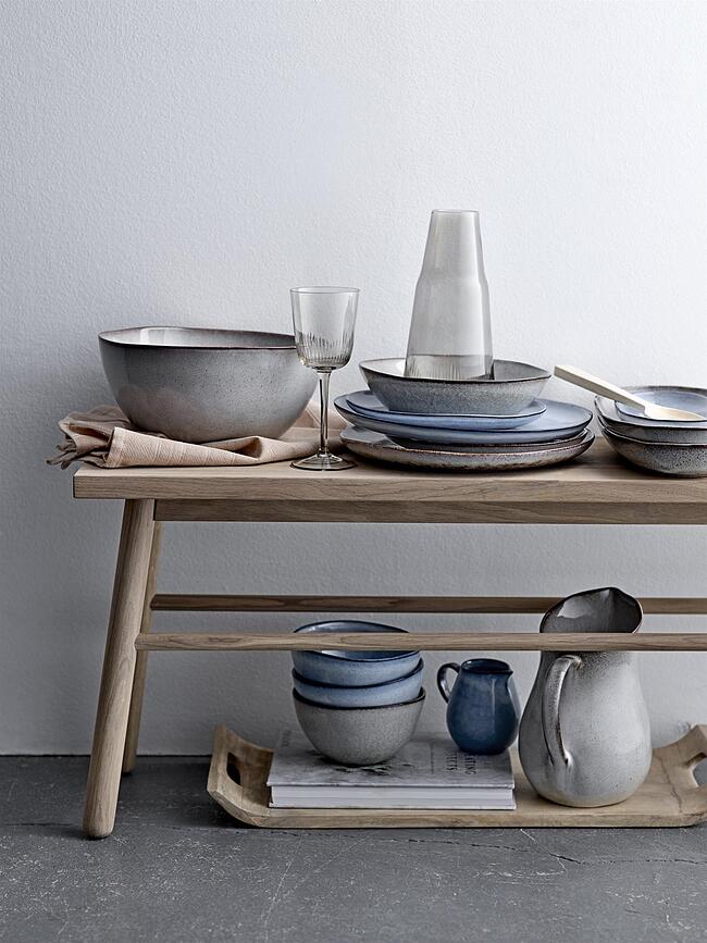 Cuchara de madera de caucho Bloomingville, 28,5 cm