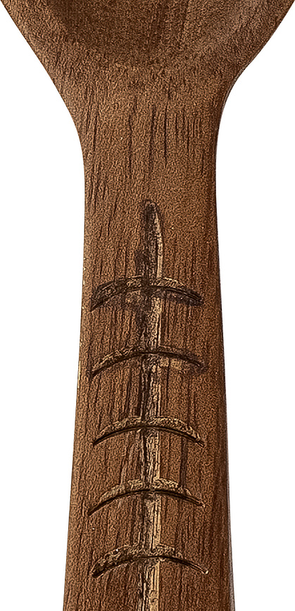 Cuchara de madera de mango Kerrie, 14 cm