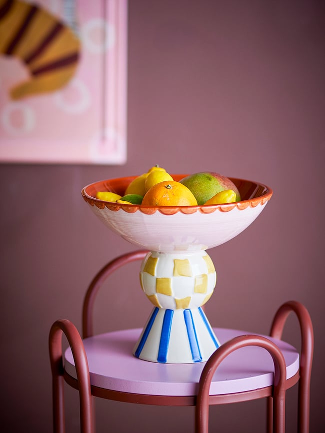 Cuenco decorativo Bob, 1,2 L, rosa y azul