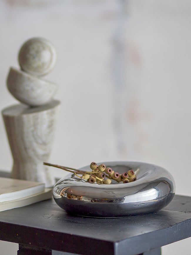Cuenco decorativo Shine 18 cm, plateado