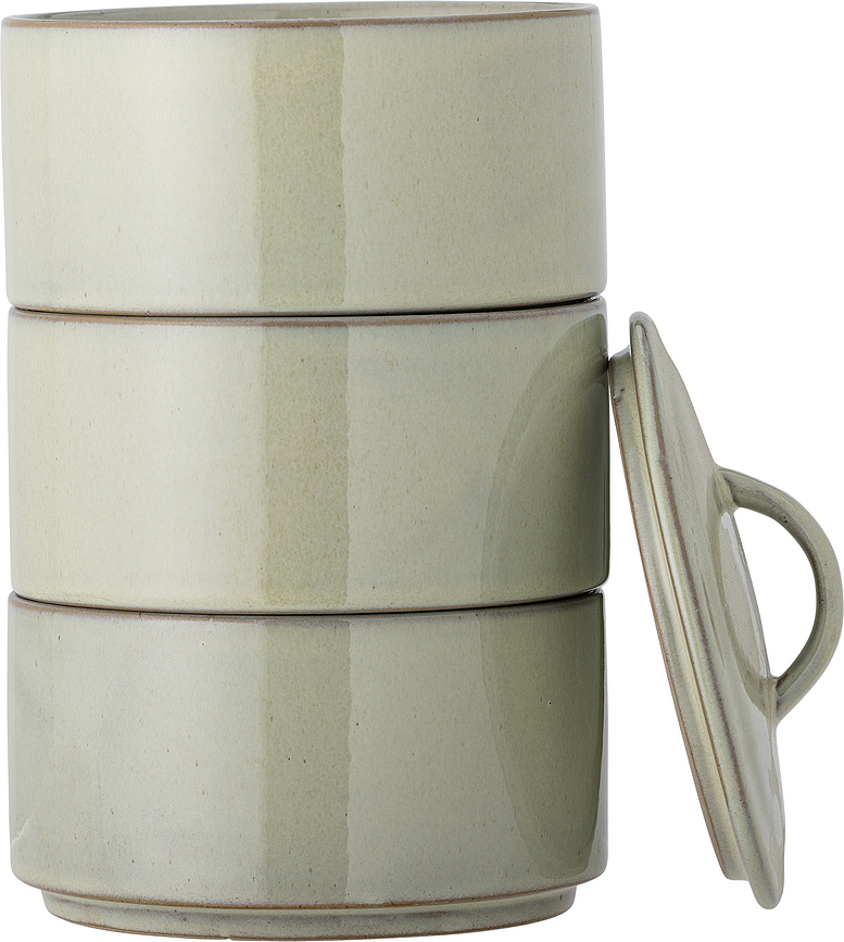Cuencos con tapa Ebba, Pack de 3