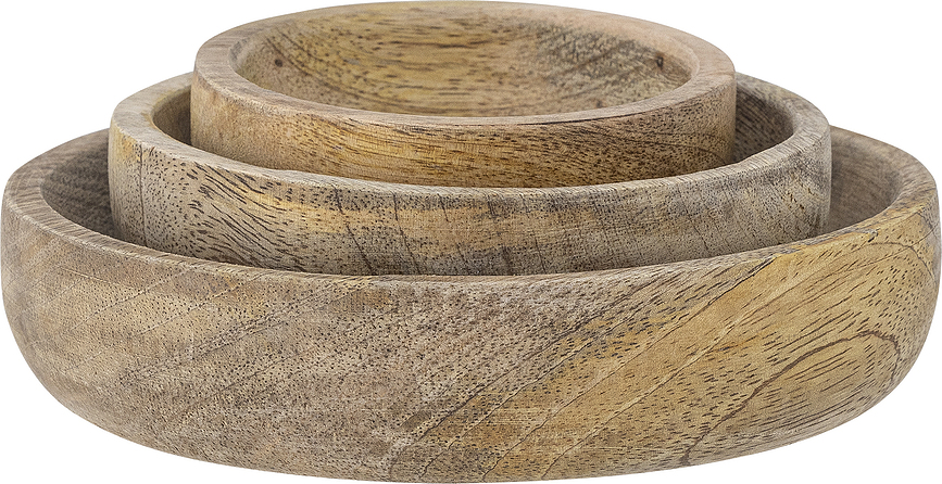 Cuencos de madera de mango Joana, 3 unidades