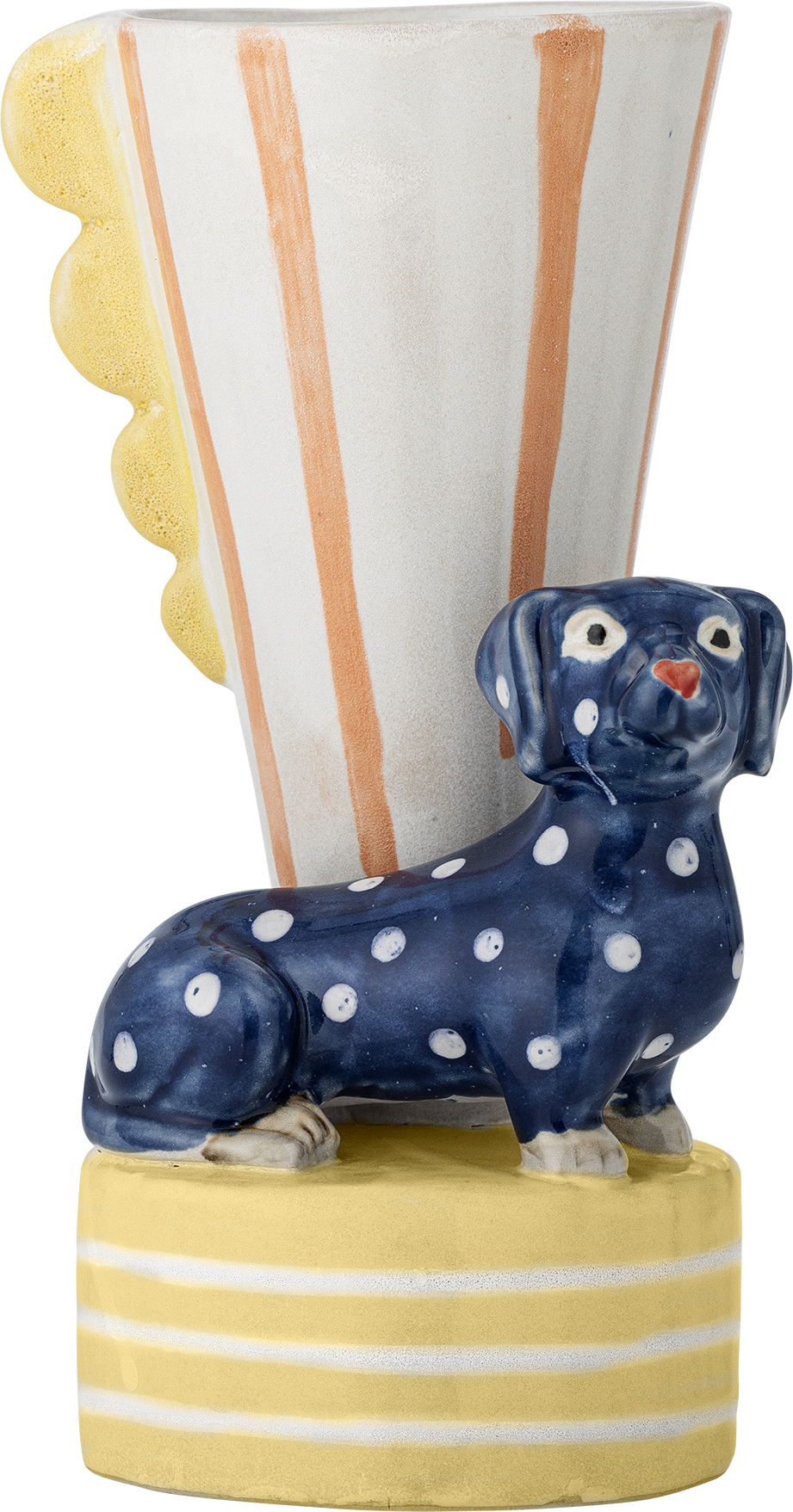 Dachsy Dackel Vase aus Steinzeug