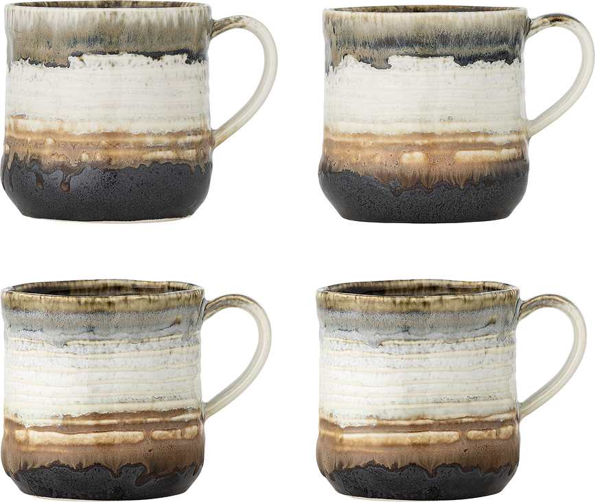 Deana Skodelice, 380 ml, rjave, 2 kosa