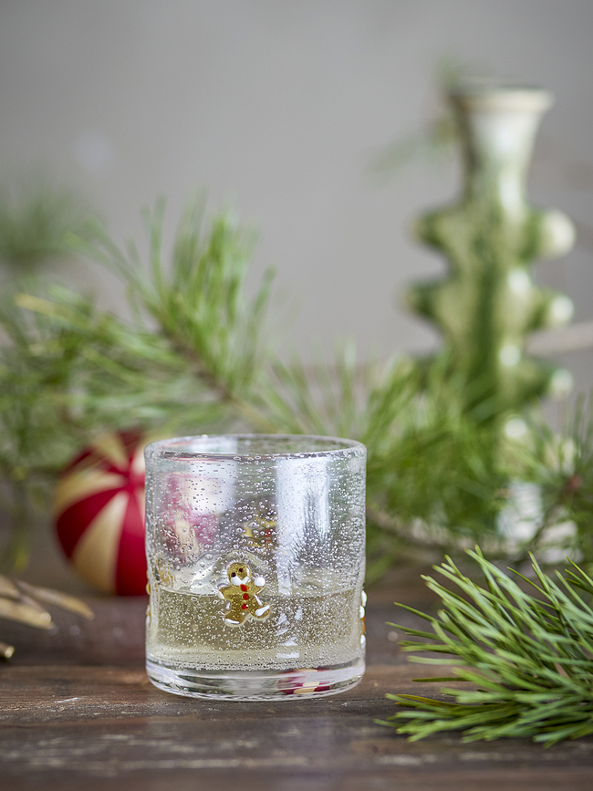 Debra Verre de Noël à motif cœurs, 370 ml