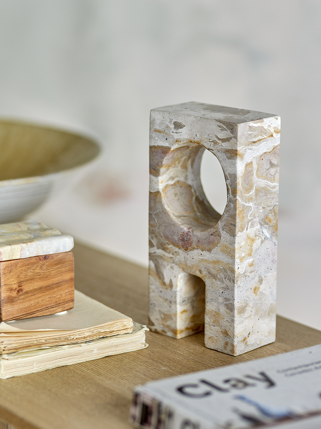 Decoración Aoxi, beige y marrón