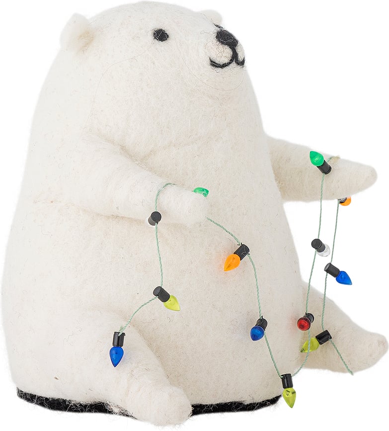 Decoración Navideña luminosa Wally, oso polar