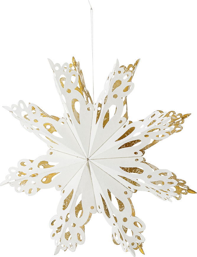 Decoración de copo de nieve Prato, navideña, 30,5 cm