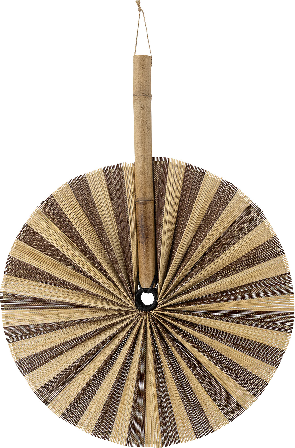 Dekoracja ścienna Macia 37 cm brązowa bambusowa