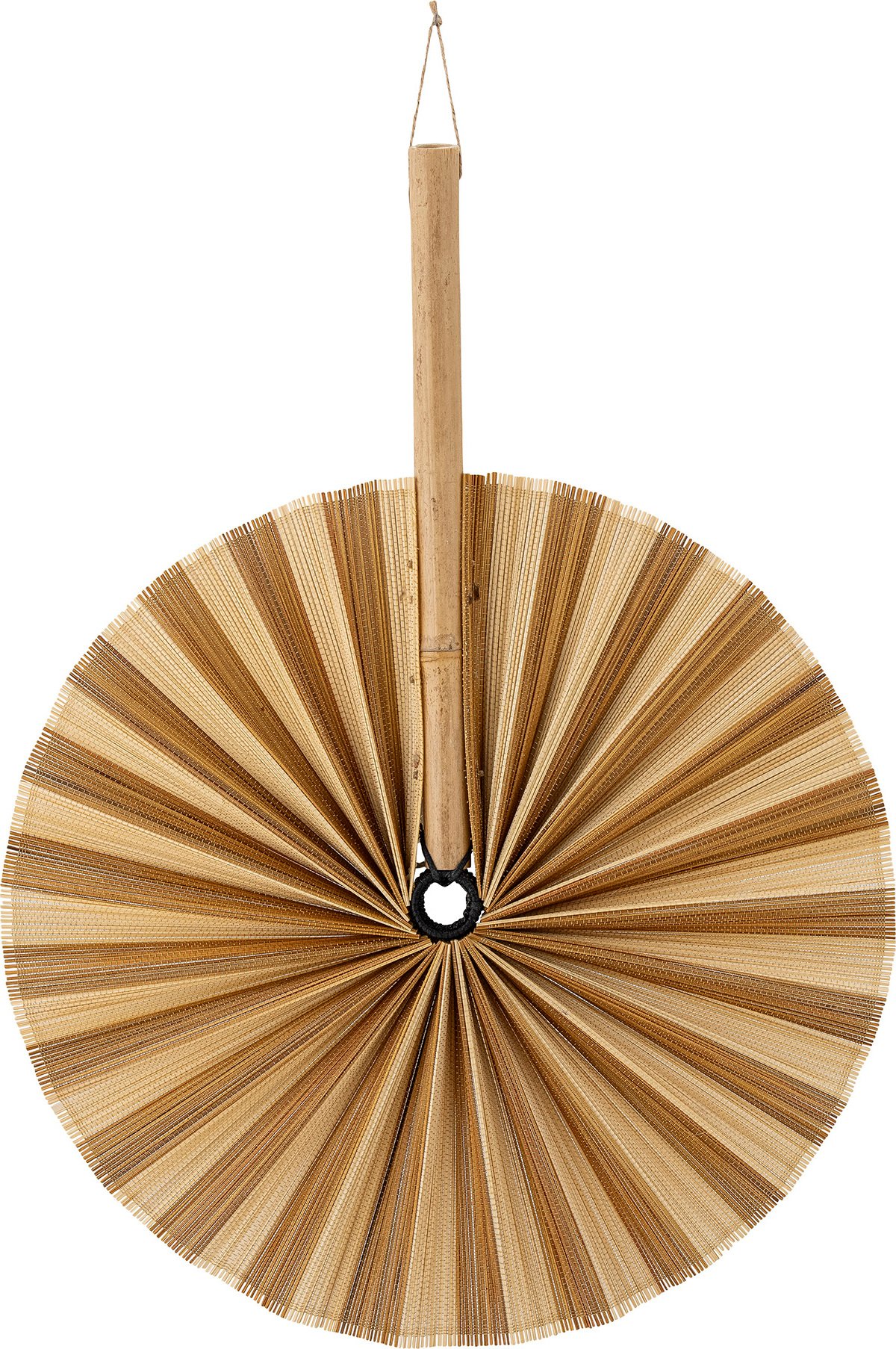 Dekoracja ścienna Macia 37 cm żółta bambusowa