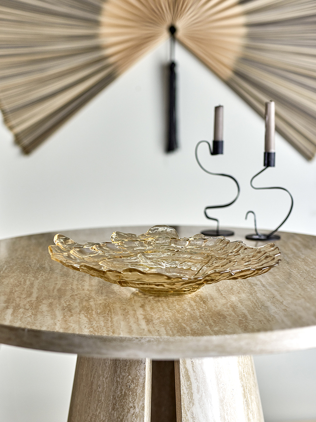 Διακοσμητική γυάλινη μπολ Bloomingville Aiku 38 cm