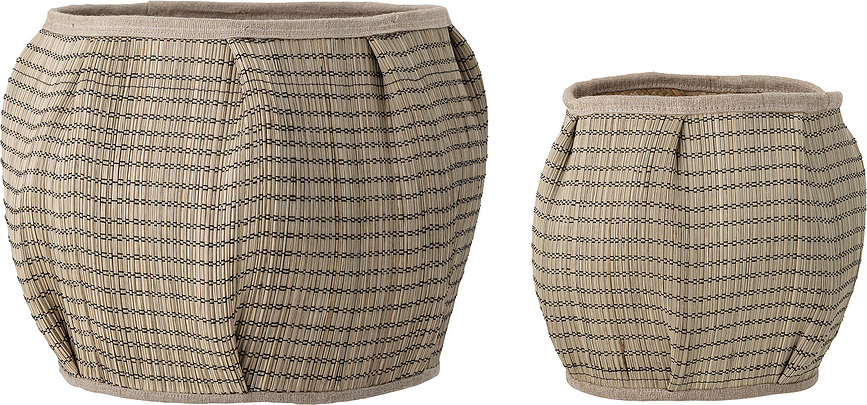 Diora Paniers de Rangement, en jonc de mer, Lot de 2