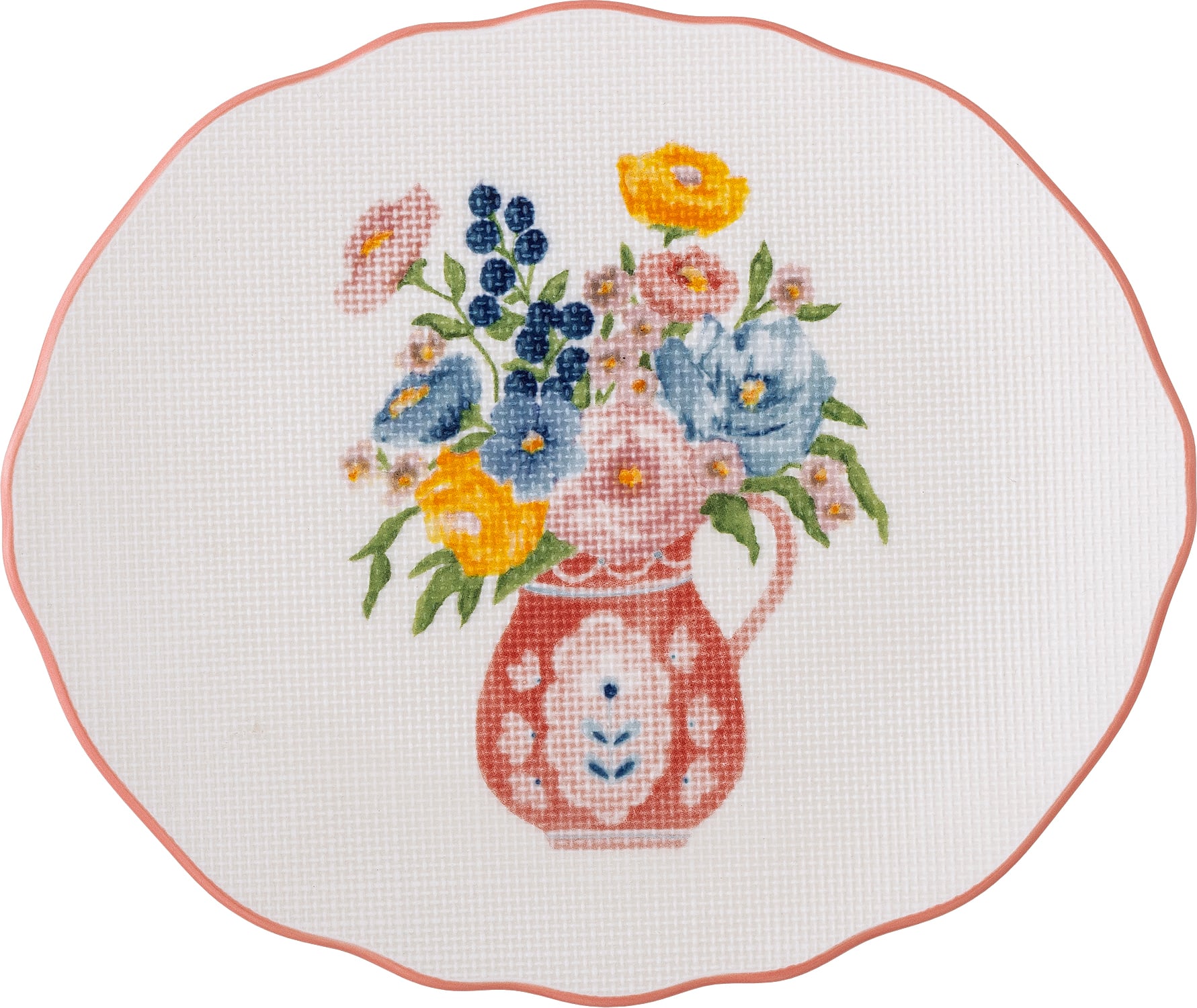 Dorothy Frühstücksteller 20 cm weiß-rot