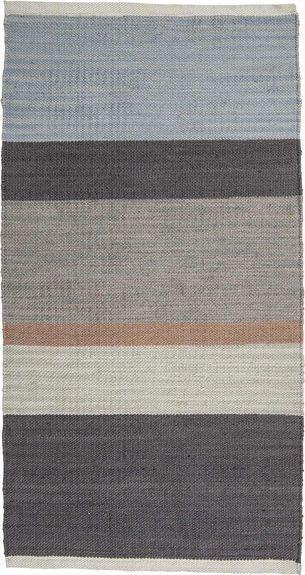 Dywan Bloomingville 120 x 60 cm niebieski tkany