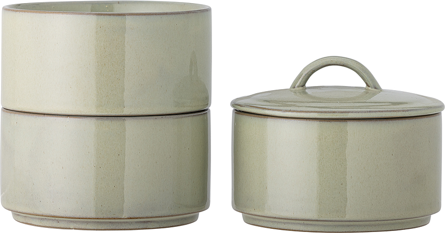 Ebba Bols avec couvercle, Lot de 3