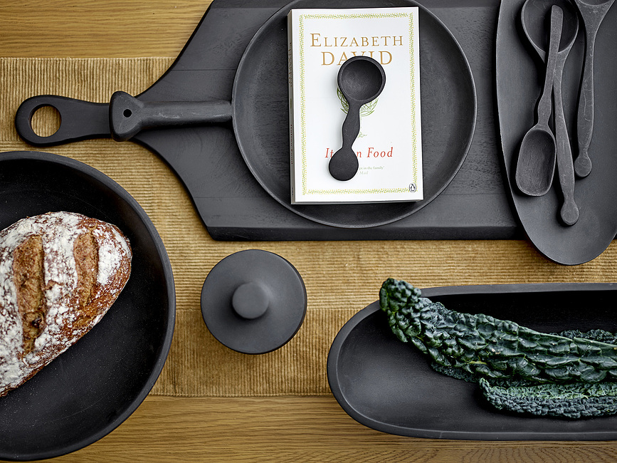 Efi Cuillères à Salade, en bois d'acacia, Lot de 2