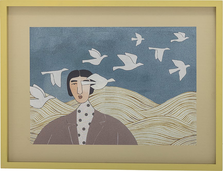 Εικονογράφηση σε κορνίζα Flyvielle 47 x 62 cm