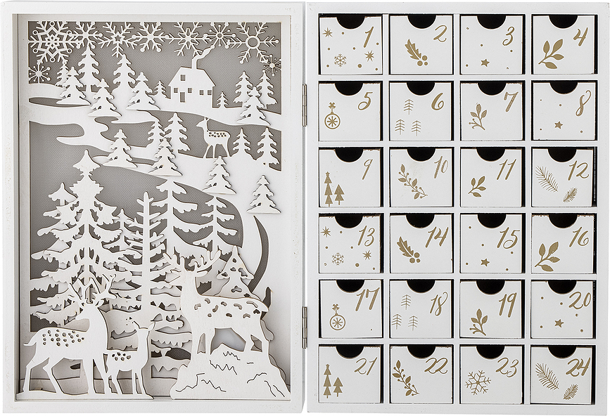 Elimar Calendrier de l'Avent avec lumières