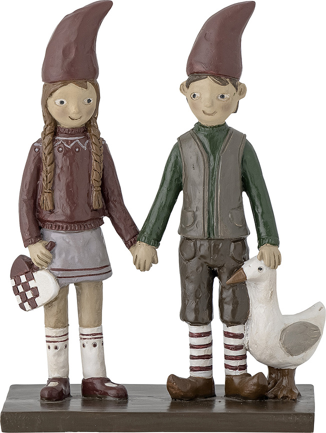 Elion Figurine de Noël, fille et garçon