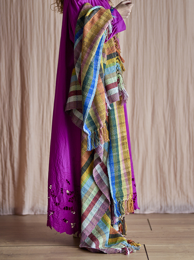 Elmy Plaid, 160 x 130 cm, multicolore