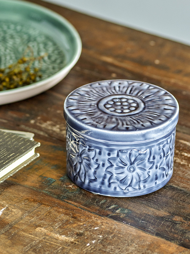 Ena Boîte de Rangement 13 cm, bleue