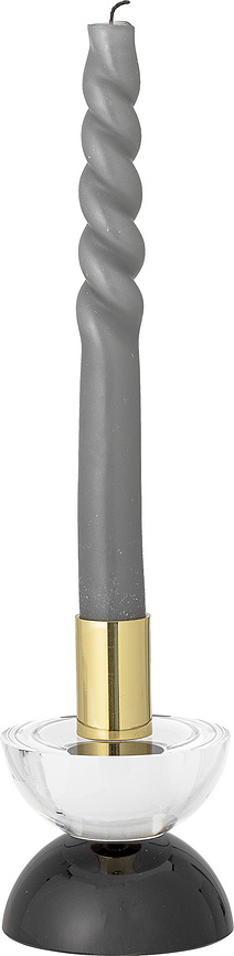 Etel Bougeoir pour bougie chandelle, noir