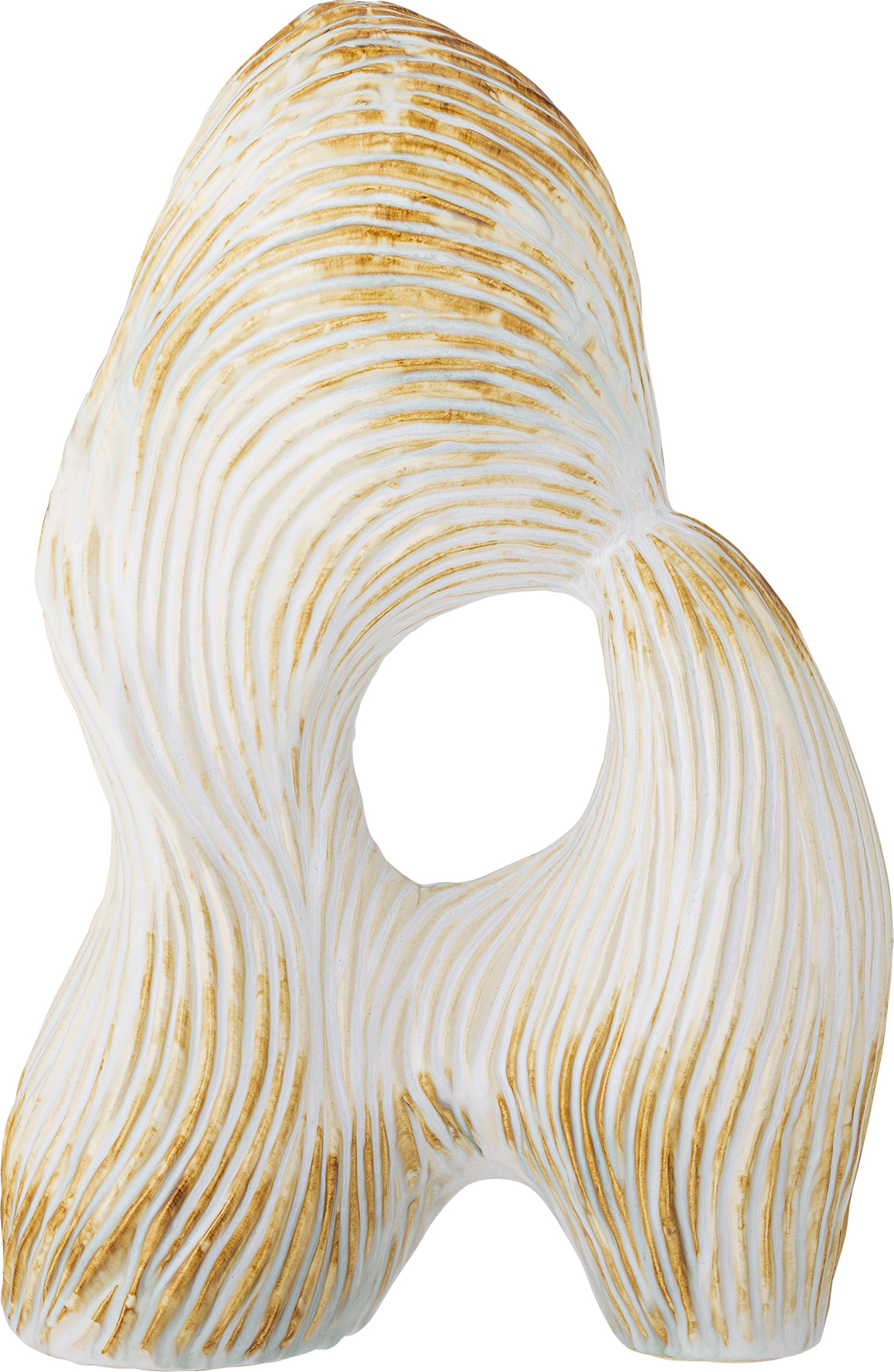 Eviella Kleine dekorative Figur 38 cm beige